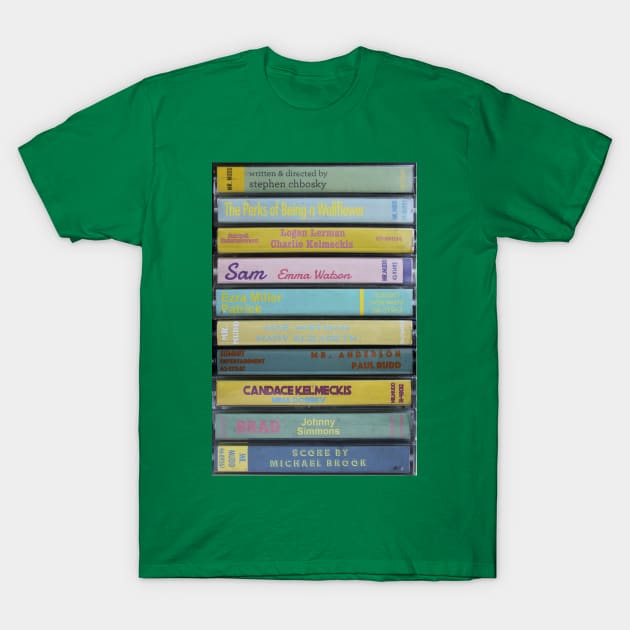 The Perks of Being a Wallflower Cassettes T-Shirt by JordanBoltonDesign